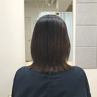 髪質改善トリートメント後の髪